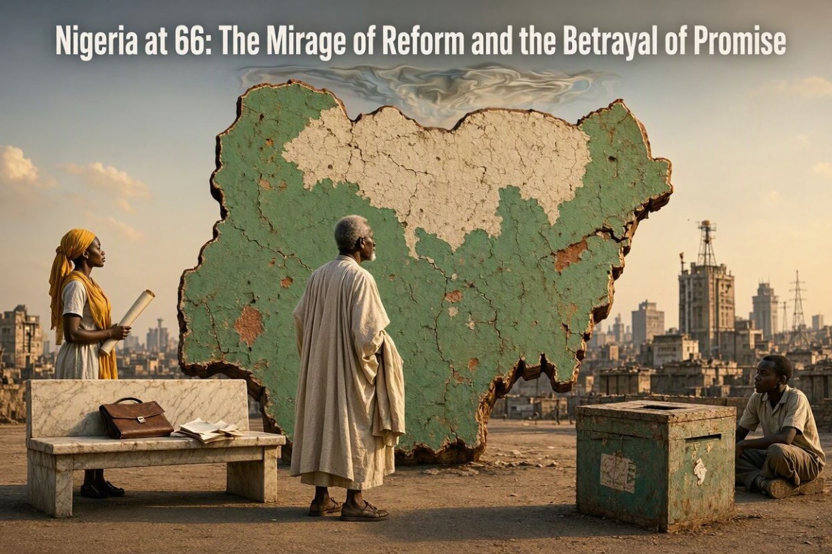 Nigeria at 66: The mirage of reform and the betrayal of promise
