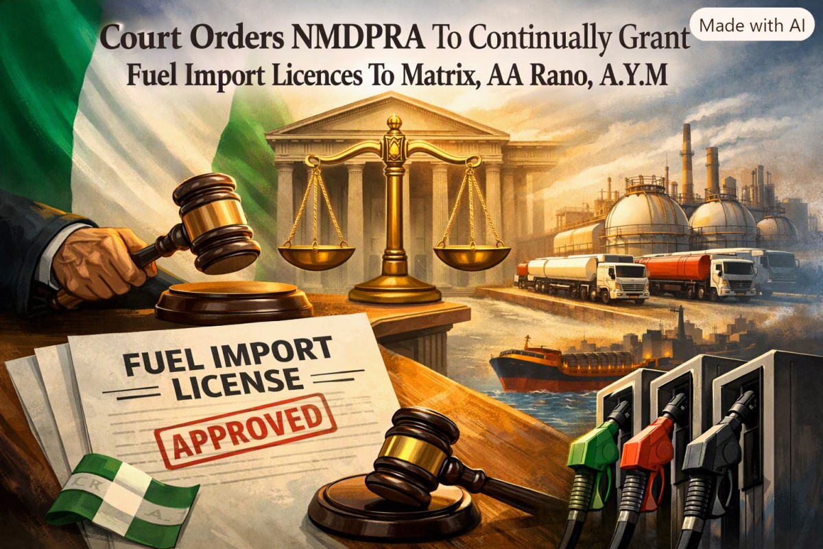 Court Orders NMDPRA To Continually Grant Fuel Import Licences To Matrix, AA Rano, A.Y.M