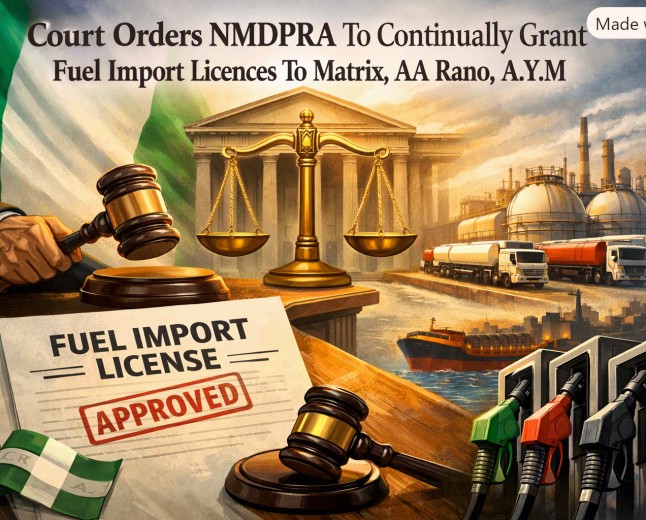 Court Orders NMDPRA To Continually Grant Fuel Import Licences To Matrix, AA Rano, A.Y.M